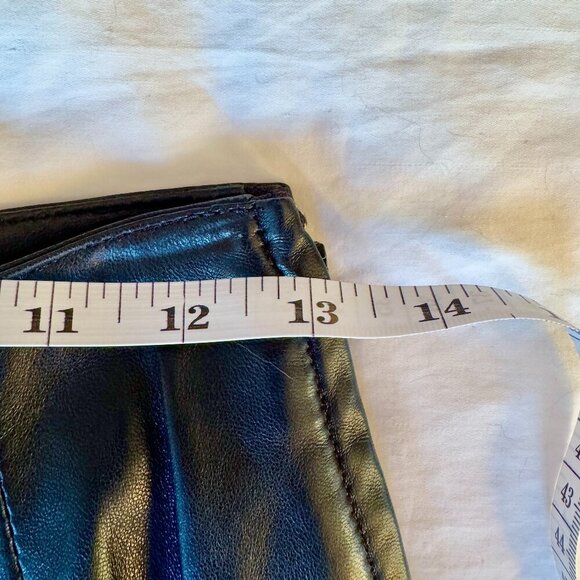 Danier Black Leather Moto Pants - Picture 8 of 11